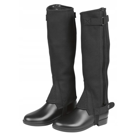 Outlet Covalliero Classic Stretch Mini Chaps dla dzieci czarne rozmiar 146