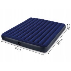 Outlet Materac dwuosobowy Intex 203 x 152 x 25 cm niebieski OPIS