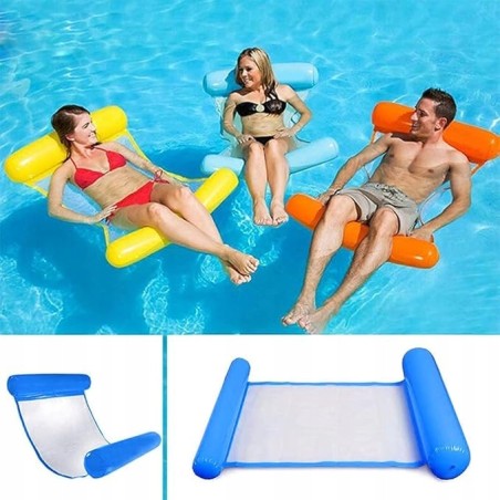 Outlet Hamak wodny nadmuchiwany 128 x 80 cm dla dzieci 14+ i dorosłych OPIS