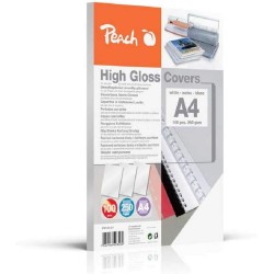 Outlet Peach PB100-01 A4 Białe arkusze okładkowe o wysokim połysku 250 g/m²