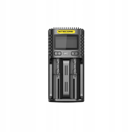Ładowarka Nitecore UMS2 Micro-USB 3A 2xAA, AAA 18650 21700 CR123 1E+2 Wolty