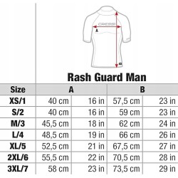 Cressi Rash Guard Koszulka treningowa krótki rękaw rozmiar L czarny