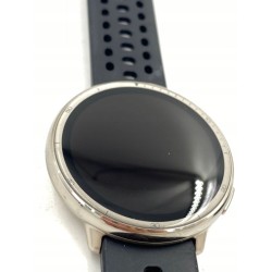USZKODZONY Smartwatch Amazfit Active 2 Round czarny skórzany pasek OPIS