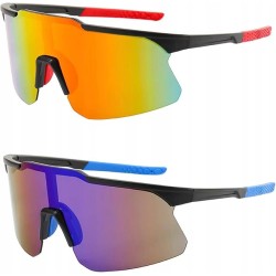 Outlet BECILES 2 sztuki okulary rowerowe UV 400 TR90 kolorowe OPIS