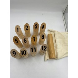 GOLDGE Viking Chess Throw Game Kubb Game Drewniana gra Viking Chess OPIS