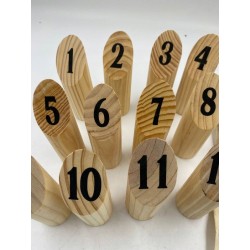 GOLDGE Viking Chess Throw Game Kubb Game Drewniana gra Viking Chess OPIS