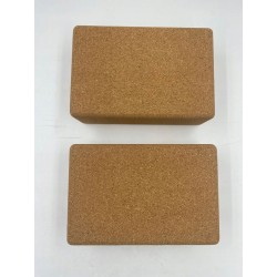 Overmont bloki korkowe do jogi zestaw 2 sztuk 15,2dł x 22,9szer x 7,6gr cm