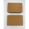 Overmont bloki korkowe do jogi zestaw 2 sztuk 15,2dł x 22,9szer x 7,6gr cm