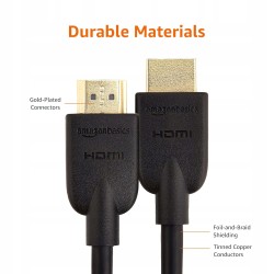 Kabel Amazon HDMI-3FT-BLACK-1P HDMI -HDMI standard 2.0 długość kabla 0,9 m