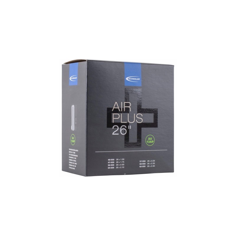 Dętka rowerowa MTB wzmacniana Schwalbe Air Plus 26x1,5-2,4 AV40mm OPIS