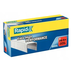 Outlet RAPID Zszywki rozmiar 26/8 4500 szt specjalną powłoką galwaniczną