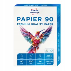 Outlet Papier biurowy Avery format A4 gramatura 90g 500 arkuszy