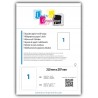 Outlet 500 arkuszy A4 biały papier samoprzylepny etykieta 210 x 297 mm OPIS