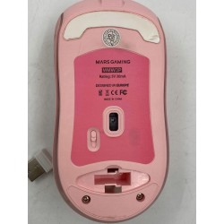 Outlet Myszka do gier różowa dla kobiet RGB wireless MarsGaming MMW3P OPIS