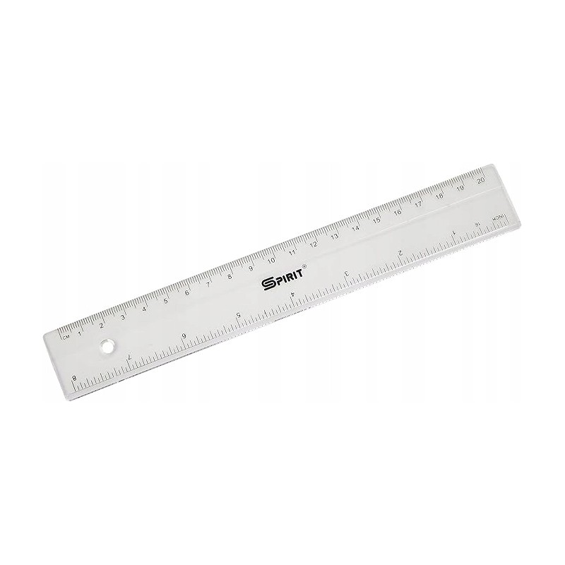 Outlet Spirit 403635 Linijka Przezroczysta 20 cm 27dł. x 4szer. cm Outlet Spirit 403635 Linijka Przezroczysta 20 cm 27dł. x 4szer. cm