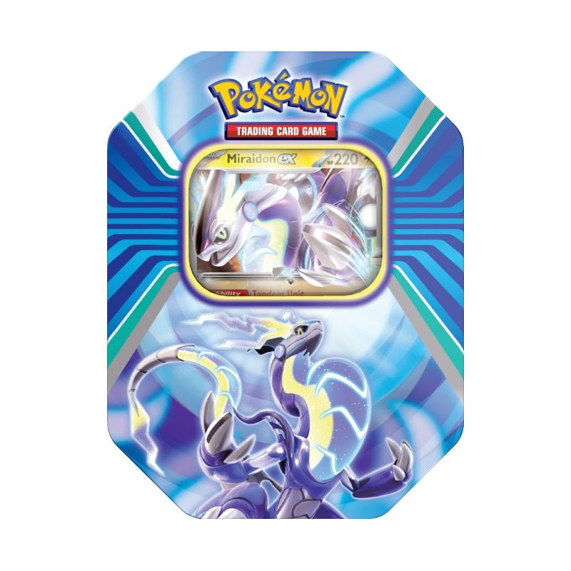 Outlet Karty do gry wymiany Pokemon TCG:Paldea Legends Tin Miraidon ex OPIS