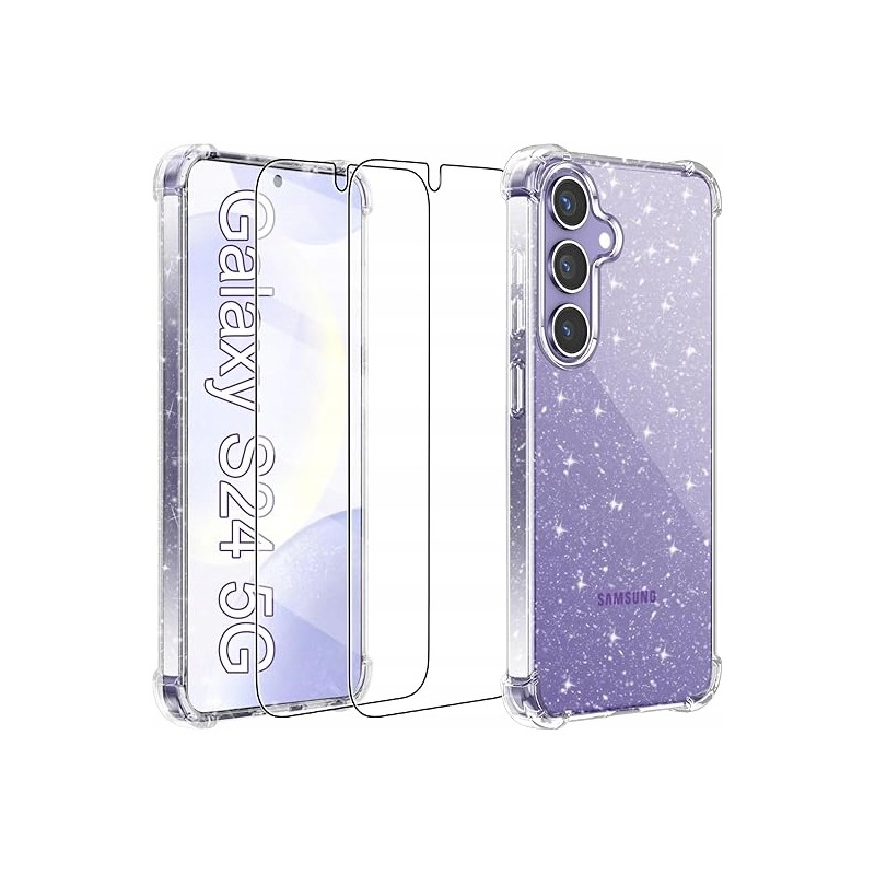 Etui Yohii do Samsunga Galaxy S24 5G z cekinami ultracienkie przezroczyste