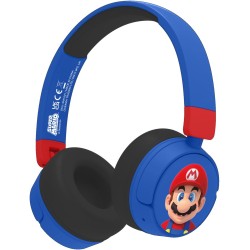 Słuchawki bezprzewodowe nauszne dla dzieci Super Mario OTL Technologies
