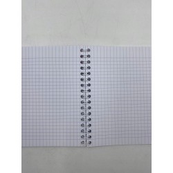 Oxford Spiral notatnikA6 w kratkę w kwiaty 100stron miękka okładka różowy