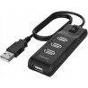 Outlet Hama Kompaktowy hub z włącznikiem/wyłącznikiem USB kabel 1,8m