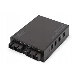 DIGITUS Konwerter mediów Multimode/Singlemode Gbit Ethernet SC do SC OPIS