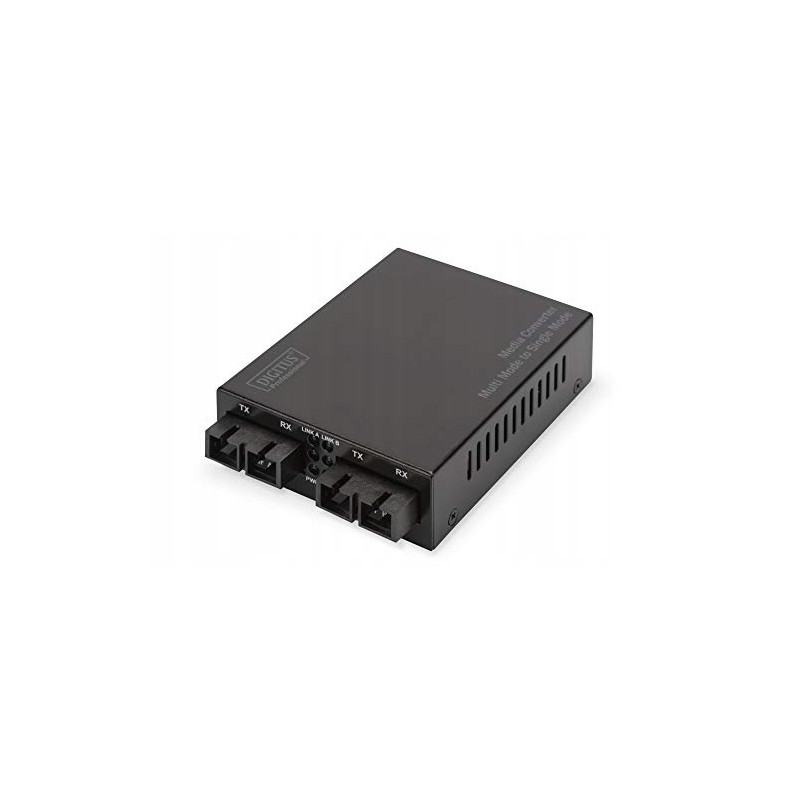 DIGITUS Konwerter mediów Multimode/Singlemode Gbit Ethernet SC do SC OPIS
