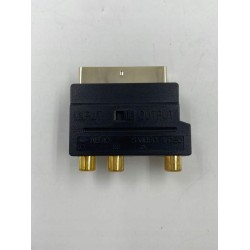Outlet Goobay 50499 adapter Scart cinch audio/wideo pozłacane styki OPIS
