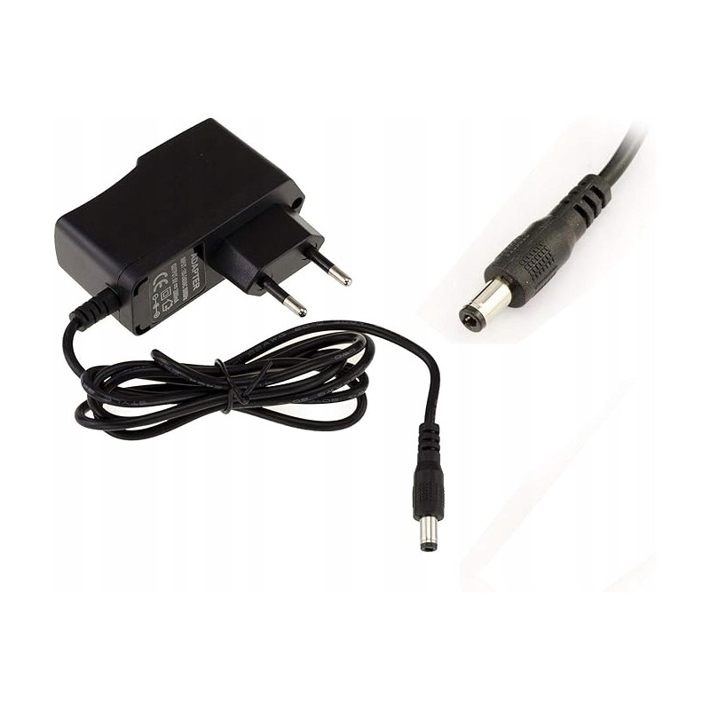 Outlet Zasilacz sieciowy 220V do 6V DC 2 A ze złączem 2,5x5,5mm OPIS