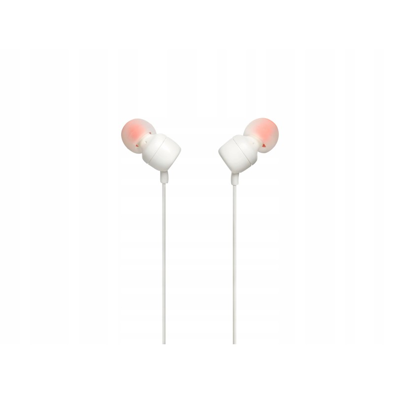 Outlet Jbl Tune 110 JBLT110WHT Słuchawki douszne przewodowe białe OPIS