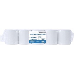 Outlet 5 sztuk rolek termicznych premium 80 mm x 80 mm x 12 mm OPIS
