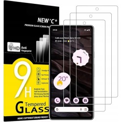NEW'C 3sztuki Szkła hartowanego dla Google Pixel7a odporność na zarysowania