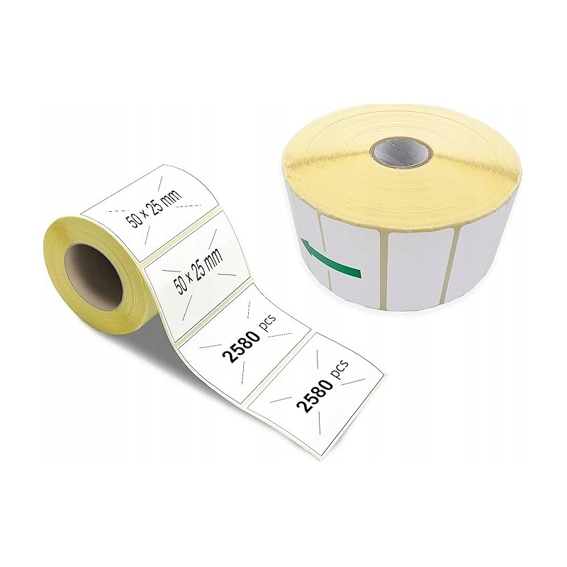 Outlet Amazinnov - Etykiety samoprzylepne 1x rolka 50 x 25 MM OPIS