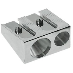 Outlet Temperówka manualna podwójna metalowa Faber-Castell 183400 szary