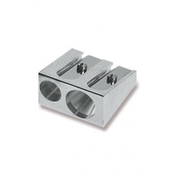 Outlet Temperówka manualna podwójna metalowa Faber-Castell 183400 szary