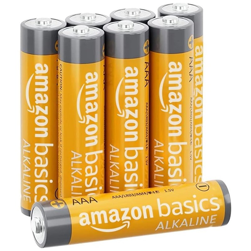 Baterie alkaliczne AAA o wysokiej wydajności Amazon Basics 1,5 V 8 sztuk