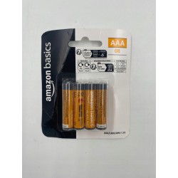 Baterie alkaliczne AAA o wysokiej wydajności Amazon Basics 1,5 V 8 sztuk