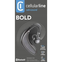 Outlet Cellularline Bold Zestaw słuchawkowy Nauszny Bluetooth zasięg 10 m