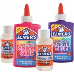 Elmer's zestaw do robienia kolorowego Slime zmywalny kolorowy klej PVA