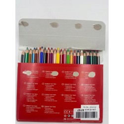 Outlet Kredki ołówkowe Stabilo Trio thick 24 sztuki + temperówka OPIS