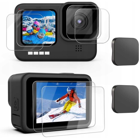 6x SZKŁO OHRONNE KAMERA GOPRO HERO WYSOKA OCHRONA WYTRZYMAŁE ZESTAW