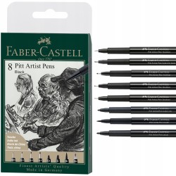 Piaski Artystyczne Pitt Artist Pen 8 Sztuk Różne Końcówki Faber-Castell