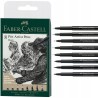 Piaski Artystyczne Pitt Artist Pen 8 Sztuk Różne Końcówki Faber-Castell