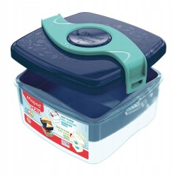 Outlet Lunchbox Śniadaniówka Maped zielono granatowa 15,3 x 17 x 8,7 cm