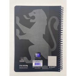 Outlet Zeszyt w kratkę rozmiar B5 Oxford 160 kartek czarny miękka okładka