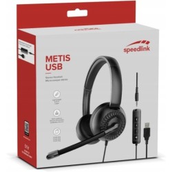 Zestaw słuchawkowy z mikrofonem stereo USB Speedlink METIS