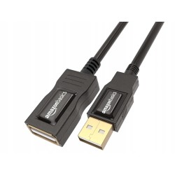 Amazon Basics Kabel przedłużający USB 2.0 adapter męski USB-A na żeński 1 m