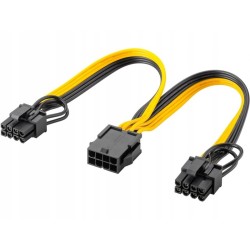 Kabel zasilający Goobay 0,23 m złącza do kart graficznych z PCI Express