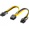 Kabel zasilający Goobay 0,23 m złącza do kart graficznych z PCI Express