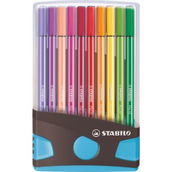 Wysokiej jakości flamaster STABILO Pen68 ColorParade plastikowe etui 20 szt