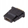 Outlet Adapter DVI-D-HDMI Akyga AK-AD-41 czarny dwustronny bez kompresji